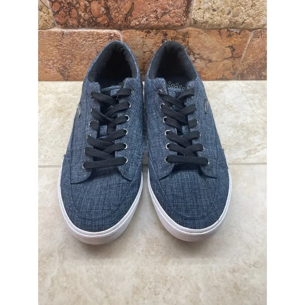 Lugz Canvas Sneakers Men’s Size 9 Blue Casual Lace Up Shoes Athletic